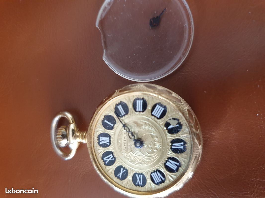 Montre à Gousset Vintage Des Années 1920 - Mécanique Manuelle, Boîtier Argenté, Très Bon état