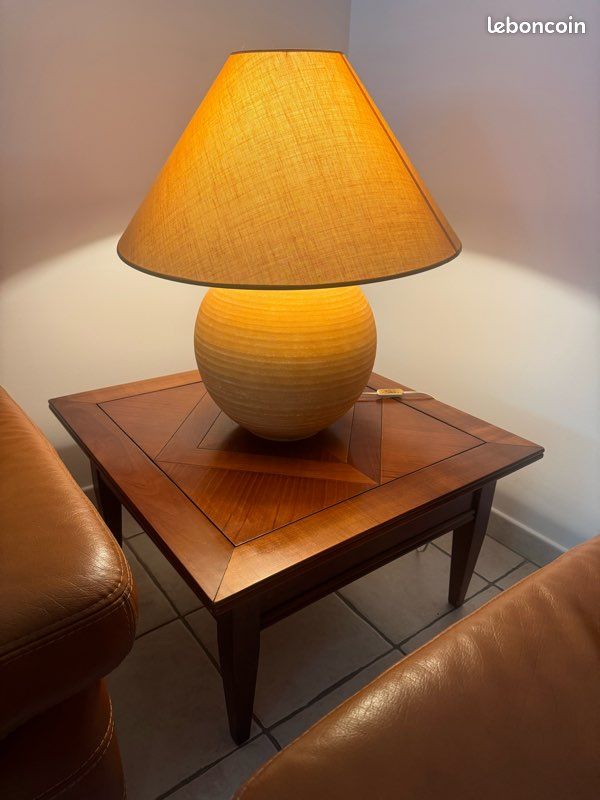Magnifique ensemble salon cuir et mobilier bois massif (image 4)
