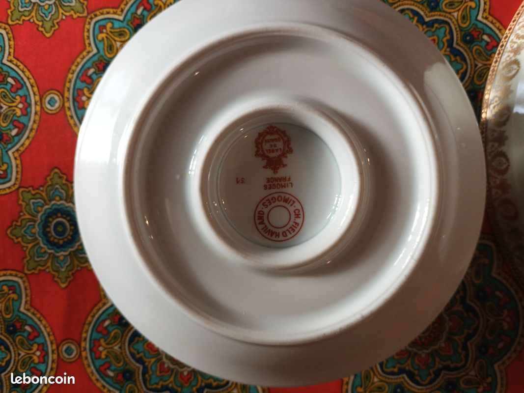 Légumier et saucière Field Haviland Empire / Couronne de Lauriers / Porcelaine de Limoges (image 6)