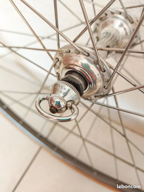 Roue Avant 700C Mavic GP4, Jante Tubulaire, Moyeu Campagnolo Record, Made In France, Occasion