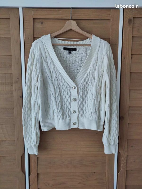 Gilet Léger Femme Comptoir Des Cotonniers - Taille M - Bleu - Très Bon État