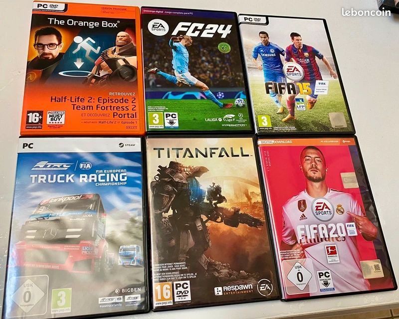 Lot de 25x boites jeu PC (sans jeu) pour collectionneurs ou déco (image 3)