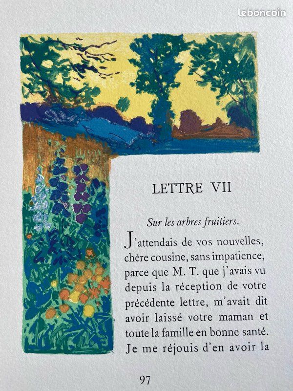 Livre Ancien – Lettres Sur La Botanique Par Jean-Jacques Rousseau – Club Des Libraires 1962 – N°901