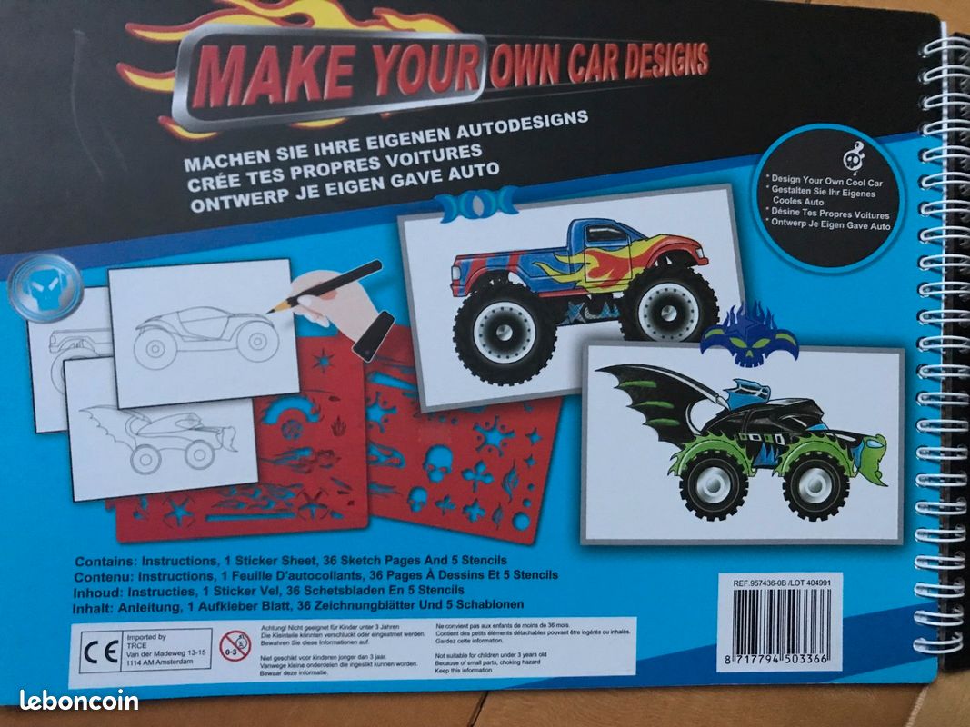 Carnet à spirales pour apprendre à dessiner les voitures (image 1)