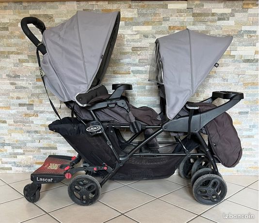 Poussette double stadium duo Graco marche pied buggy board maxi