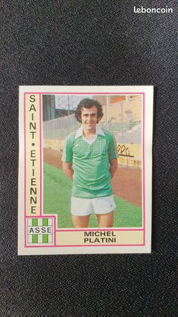 Autocollant Panini Michel Platini #283 - St Etienne - Saison 1979-80 - RARE