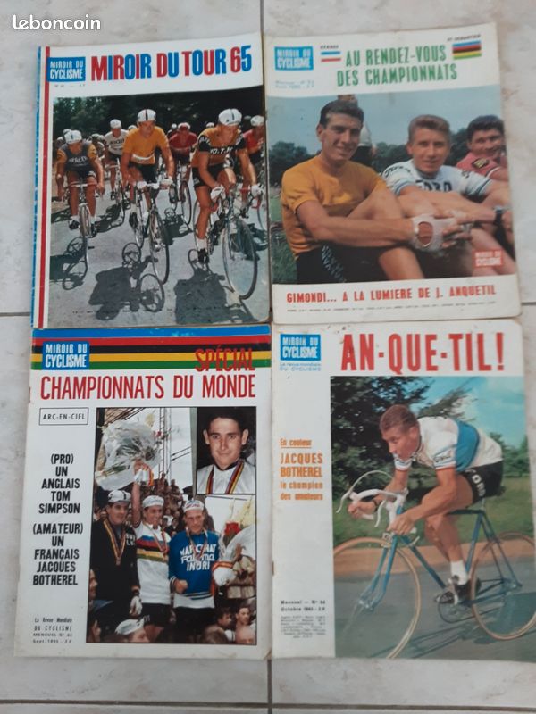 Poster Vintage Cyclisme – Miroir Du Cyclisme – Années 60 – GIMONDI – État Parfait