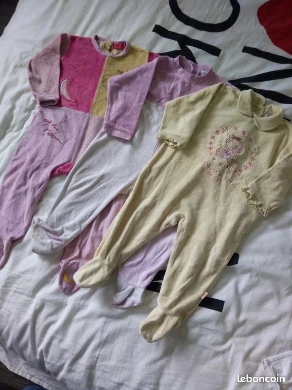 Lot de pyjamas velours 18 mois Babibou, Doudounim, Absorba