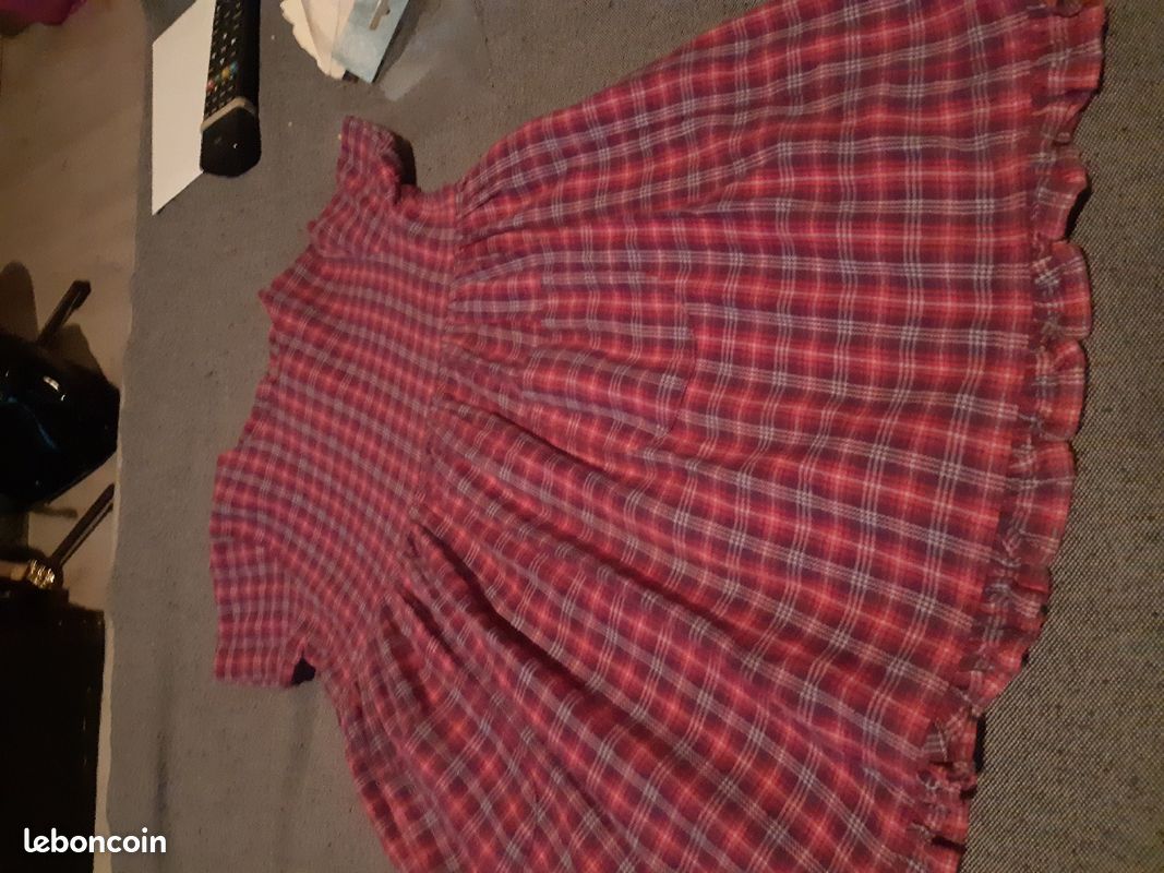 Petite robe 3ans mauve rose vert baudets (image 10)