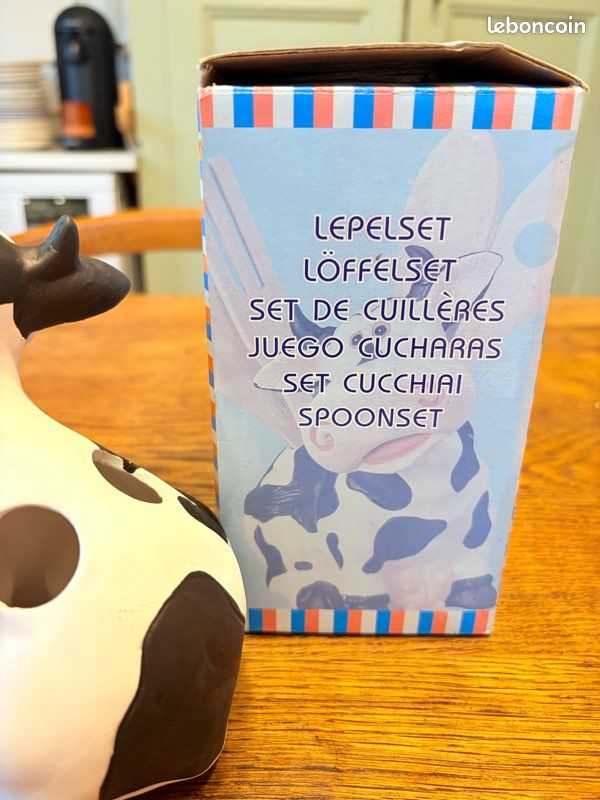 Lot De 4 Repose-Couverts Vache Céramique – Support Cuillère & Fourchette – Décoration Table Amusante & Mignonne