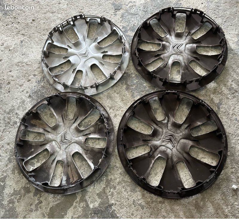LOT DE 4 ENJOLIVEURS 14'' POUR CITROEN C1 6106/4 451