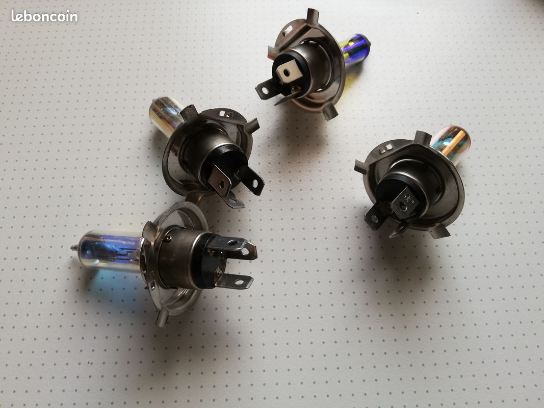 Lot 4 ampoules H4 BLUE halogène (image 2)