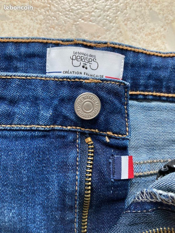 Jupe Jeans Le Temps Des Cerises - Taille 38/40, Bleu, Style Mini, Occasion En Excellent état