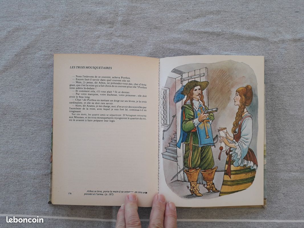 Livre enfant ancien " les 3 mousquetaires " (image 8)