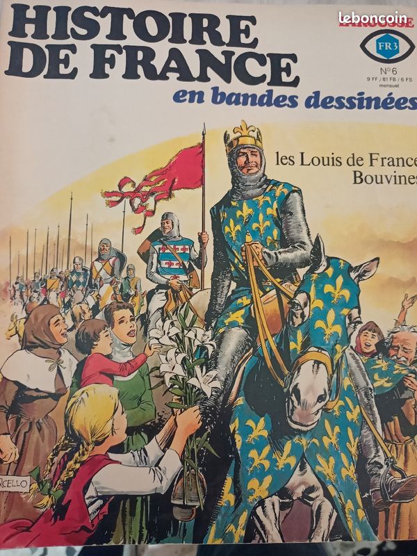 Vends Histoire de France en bandes dessinées de 1977 Les Louis de France Bouvines (image 1)