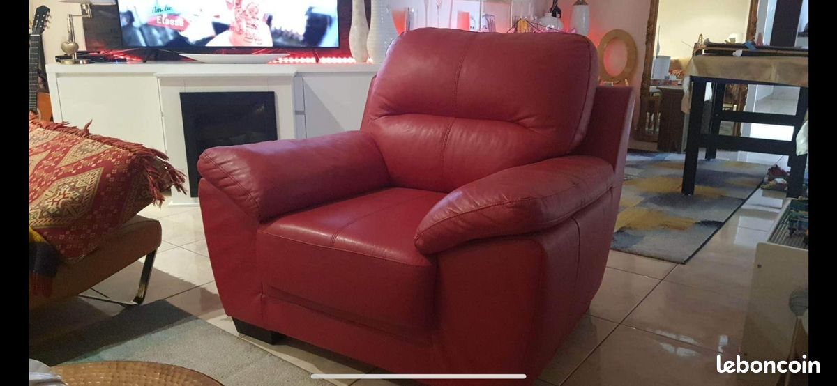 Vends fauteuil en cuir (image 2)