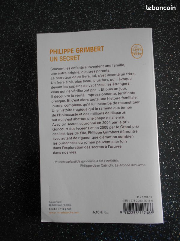 LIVRE "un secret" (lolatoys) (image 2)