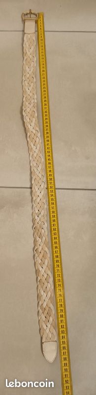 Ceinture tressée avec jolie boucle dorée 89 cm (image 9)