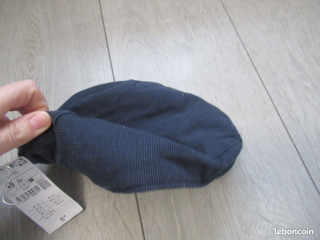 Casquette Gavroche Brooklyn Jaxon & James - Bleu Marine Chevron Laine - Style Vintage