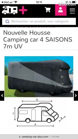 Nouvelle Housse Camping car 4 SAISONS 7m UV