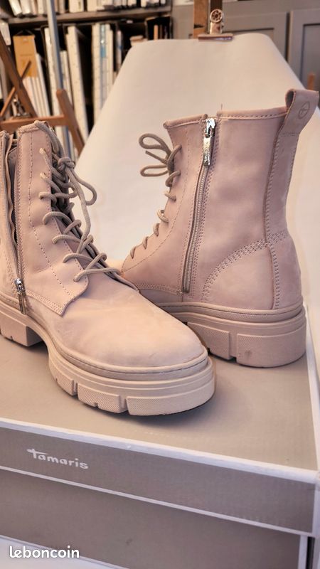 Bottines femme TOUT CUIR Tamaris NEUVES (image 6)