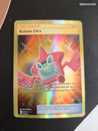 gold rotom dex pokemon card 159/149 Rotom Dex