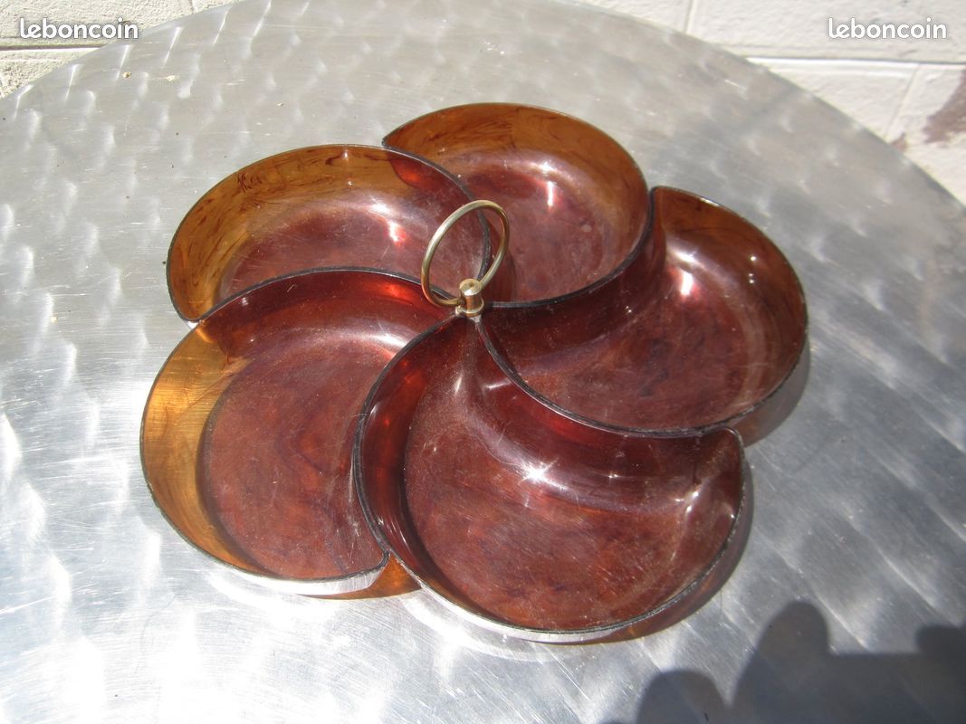 Présentoir, plateau pour l'apéro authentique vintage 70 (image 4)