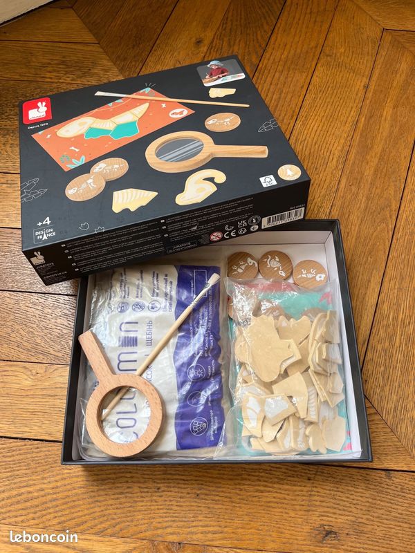 Jeu de fouille Dino en bois JANOD + 4 ans (image 3)
