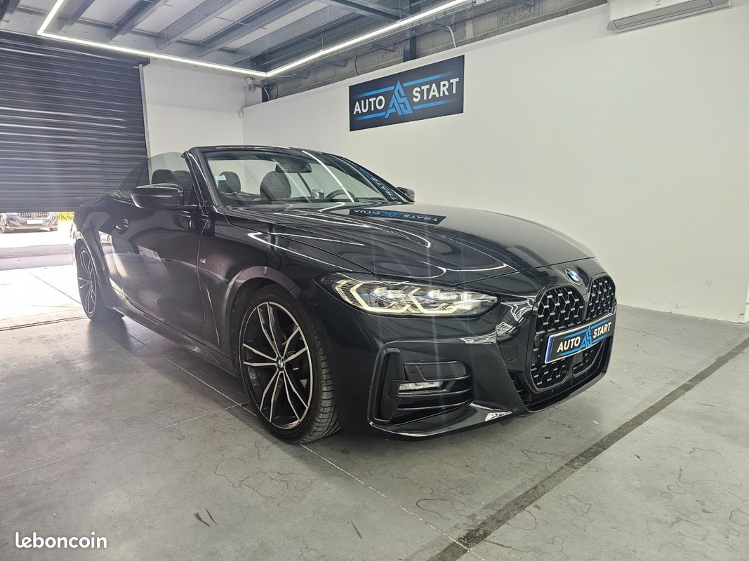 BMW 420i cabriolet M Sport / feux laser / ecrans full curvate display / siege chauffant / chauffage de nuque / régulateur auto adaptatif / feux auto / essuie-glace auto / volant chauffant / hayon ... (image 1)