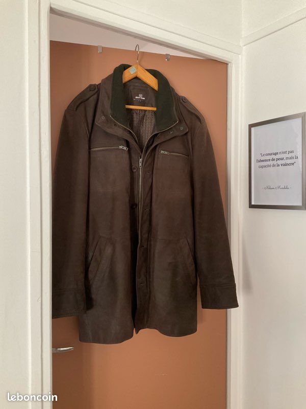 Veste Cuir Ollygan Vetement Veste Cuir Homme, Marque Olly Gan