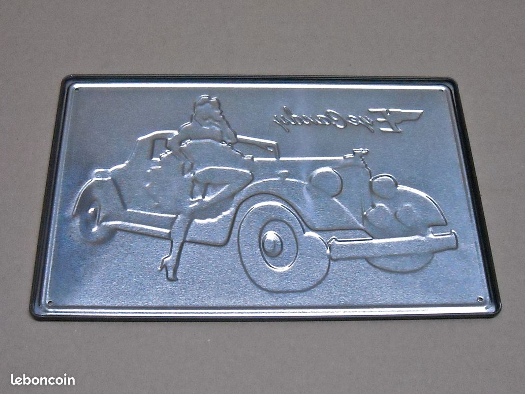 Plaque Murale Métal étain Vintage Rock - 30x20 Cm - Décoration Murale