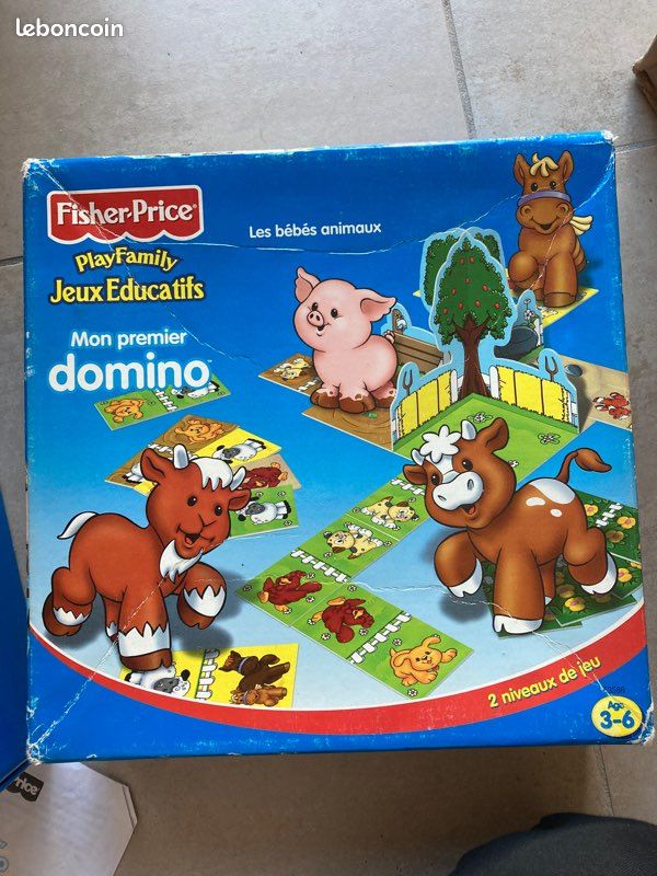 Jeu de domino fisher-price « les bébés animaux » (image 1)