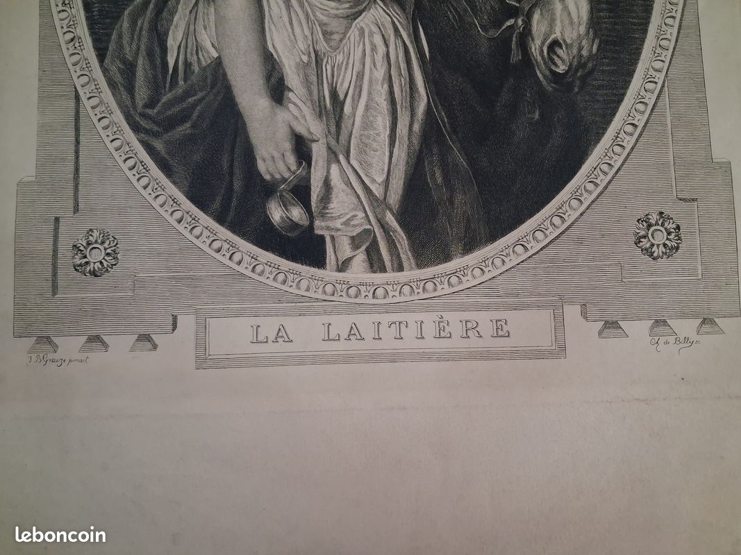 Lithographie la laitière (image 4)