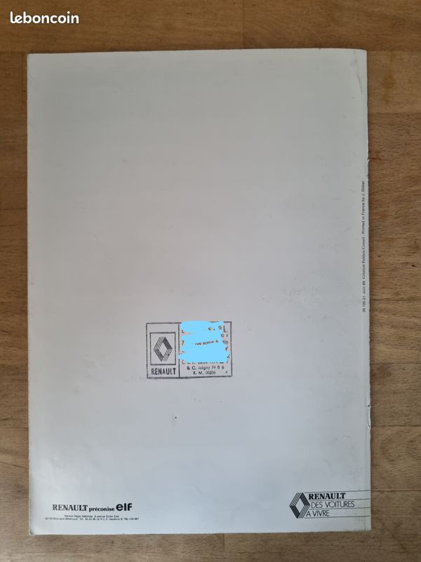 Publicité Originale de CONCESSIONNAIRE RENAULT R21 TXI 2L TURBO et autres 1990 (image 7)