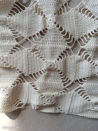 Couverture dessus de lit crochet fait main | Vinted