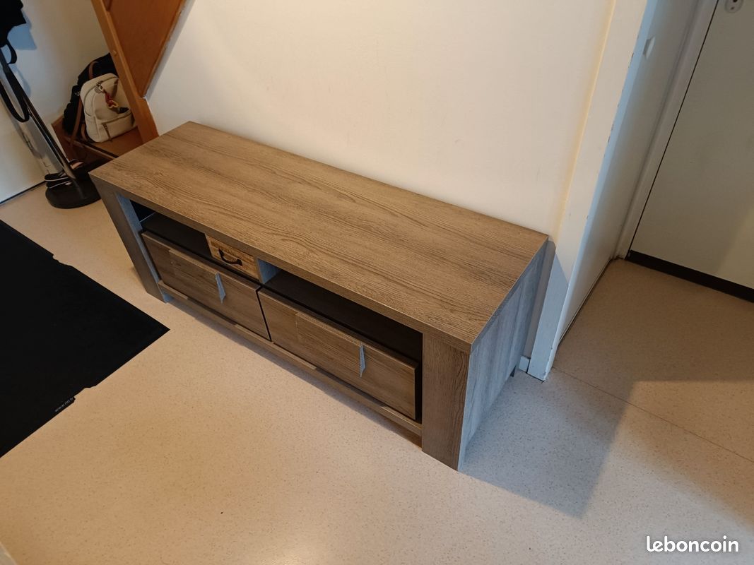 Meuble TV / rangement bois (image 3)