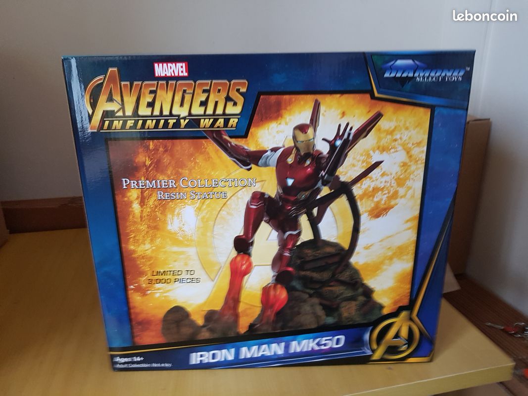 Grande Statue Iron Man Hobby Master N°5 – Résine 45 Cm (à Recoller)