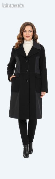 Manteau Femme Hiver Laine ETAM 44 (80% Laine) Élégant Confort