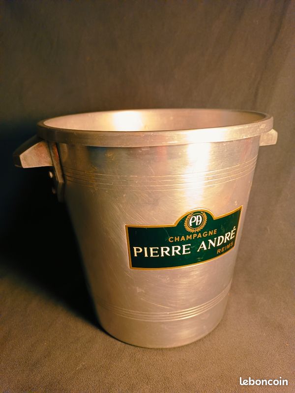 B1L Seau à champagne vintage Pierre André – Reims – Made in France (image 1)