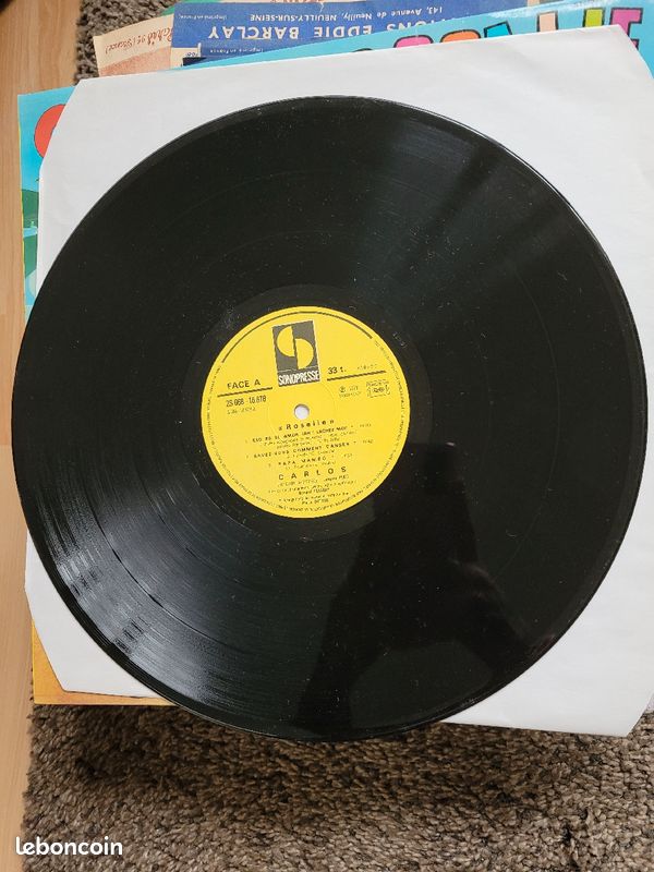 Disque vinyle 33T Carlos (image 3)