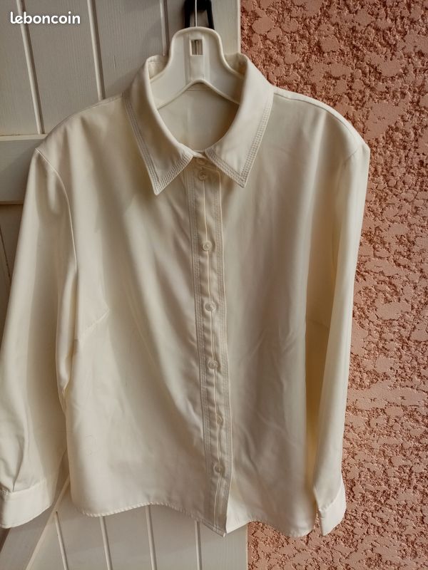 Chemisiers femme - en coton et lin vintage - RFMXR - Manches courtes - Col chemise R