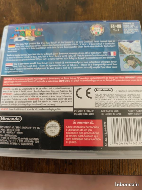 Boitier jeu Nintendo DS (image 2)