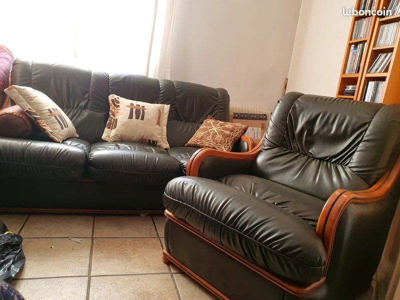 Canapé lit + 2 fauteuils (image 3)