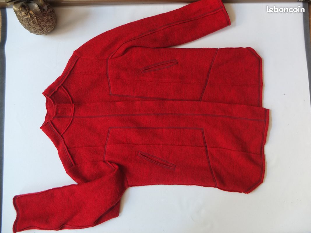 Manteau VESTE rouge COTELAC LUXE TBE (image 1)