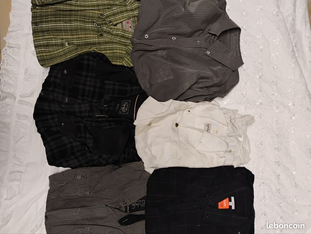 Chemises hommes, différentes tailles, S/M/L (image 1)