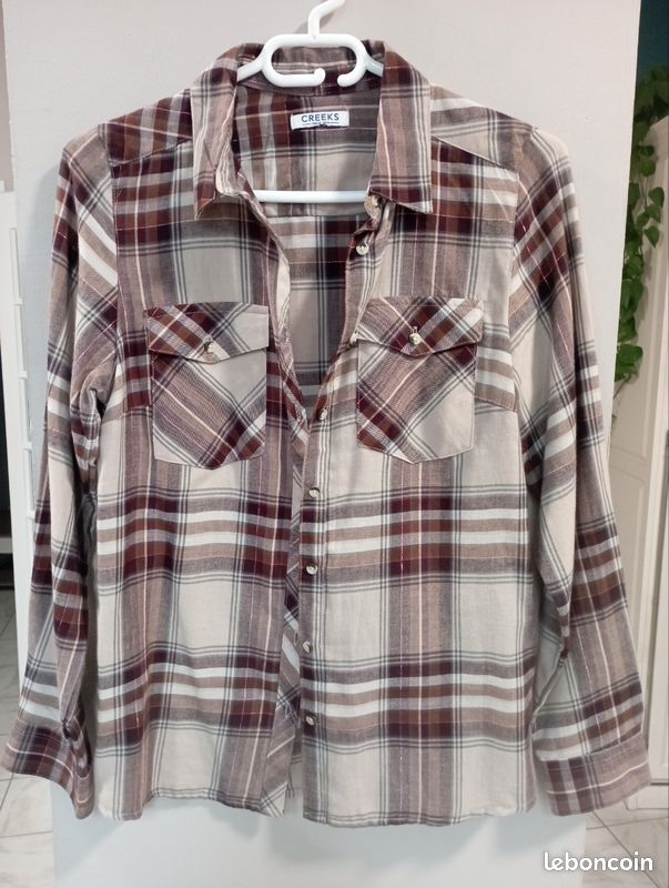 Chemise à carreaux Genre Taille 38-40