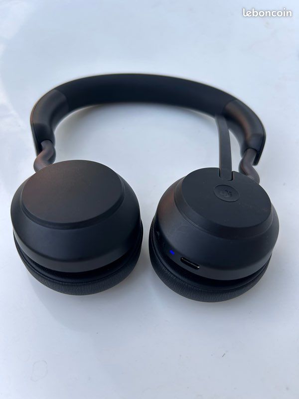 Casque Bluetooth Jabra Evolve2 65 + dongle Link 380 + housse (image 2)