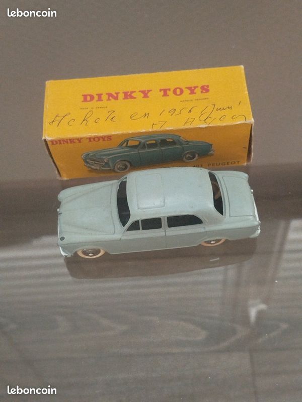 Dinky Toys 525 Peugeot 403 - Jantes Concaves, Rouge Métallisé, Boîte D'origine - France