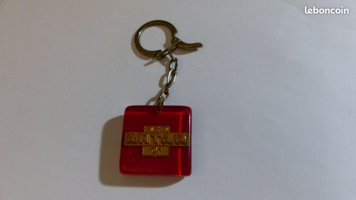 Lot de 2 Porte-clé bourbon ANTAR ovale et carré (image 3)