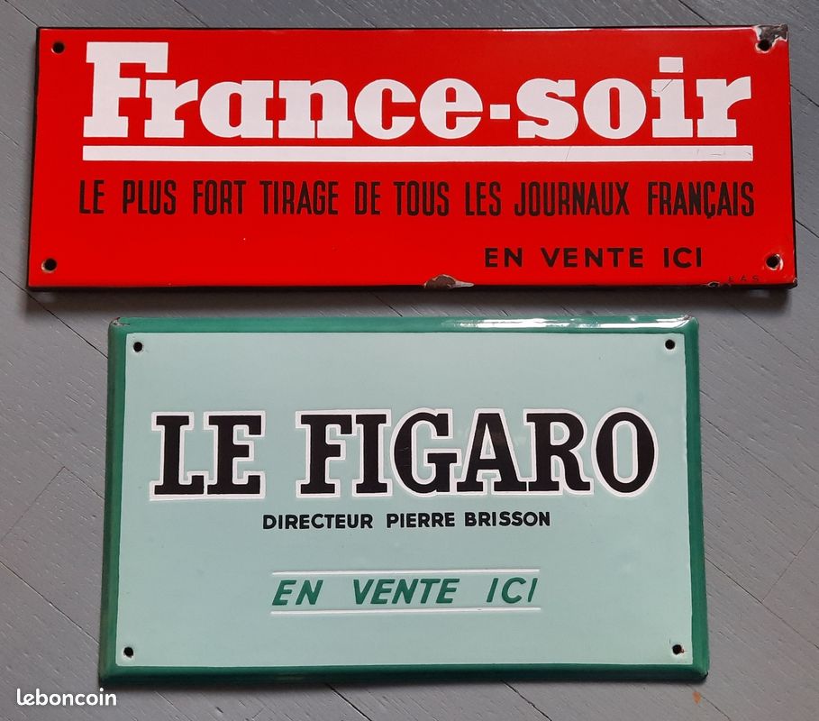 Plaque émaillée Gîtes de France 45,5 cm - Objets divers (13381666